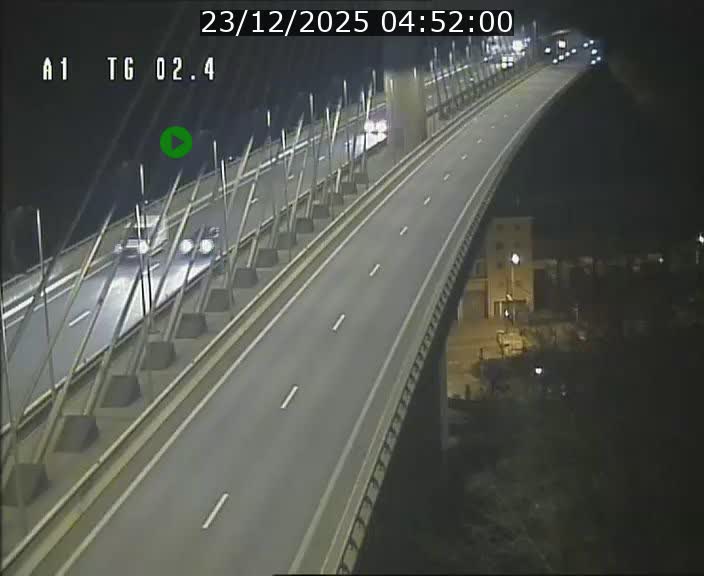 <h2>Traffic live webcam Luxembourg Sandweiler - A1 direction Luxembourg-ville - BK 2.4</h2>