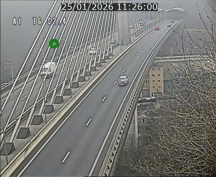 <h2>Traffic live webcam Luxembourg Sandweiler - A1 direction Luxembourg-ville - BK 2.4</h2>