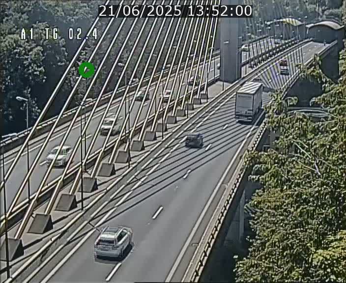 <h2>Traffic live webcam Luxembourg Sandweiler - A1 direction Luxembourg-ville - BK 2.4</h2>