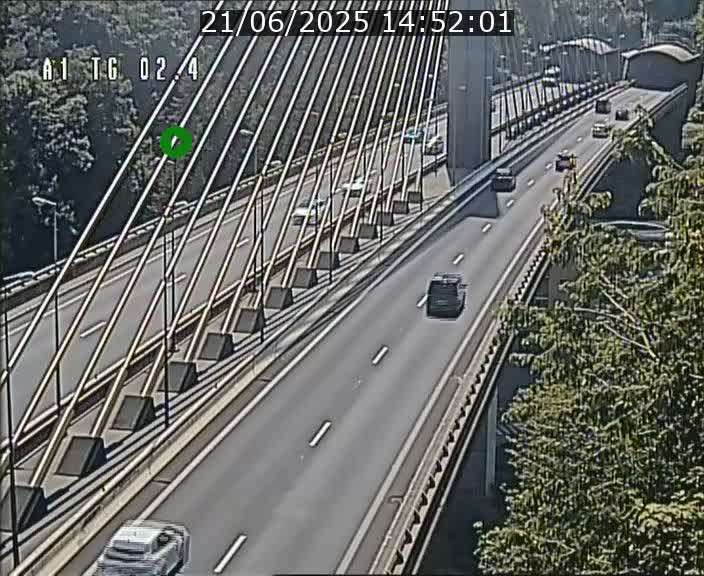 <h2>Traffic live webcam Luxembourg Sandweiler - A1 direction Luxembourg-ville - BK 2.4</h2>