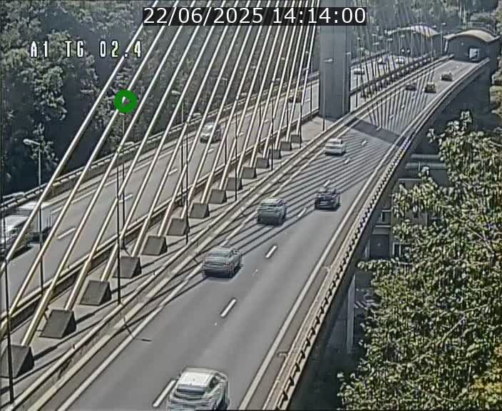 <h2>Traffic live webcam Luxembourg Sandweiler - A1 direction Luxembourg-ville - BK 2.4</h2>