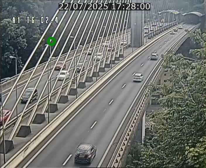 <h2>Traffic live webcam Luxembourg Sandweiler - A1 direction Luxembourg-ville - BK 2.4</h2>
