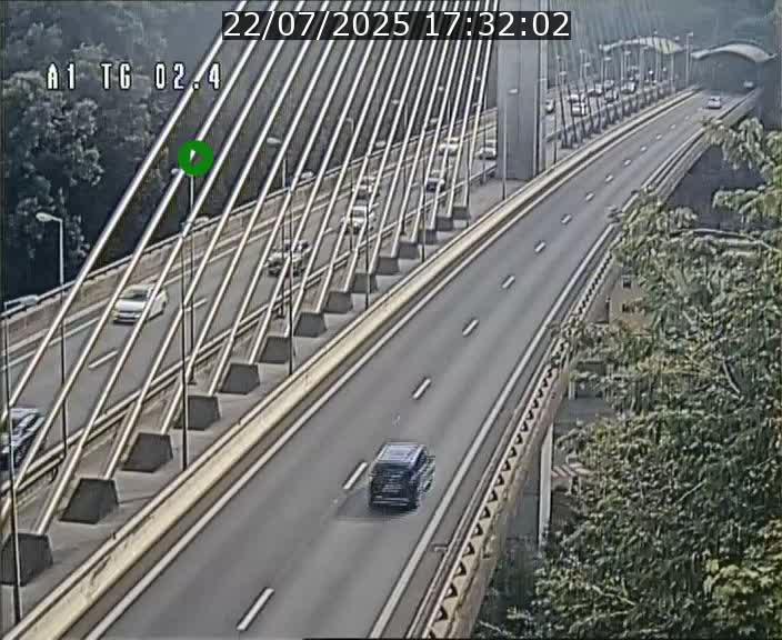 <h2>Traffic live webcam Luxembourg Sandweiler - A1 direction Luxembourg-ville - BK 2.4</h2>