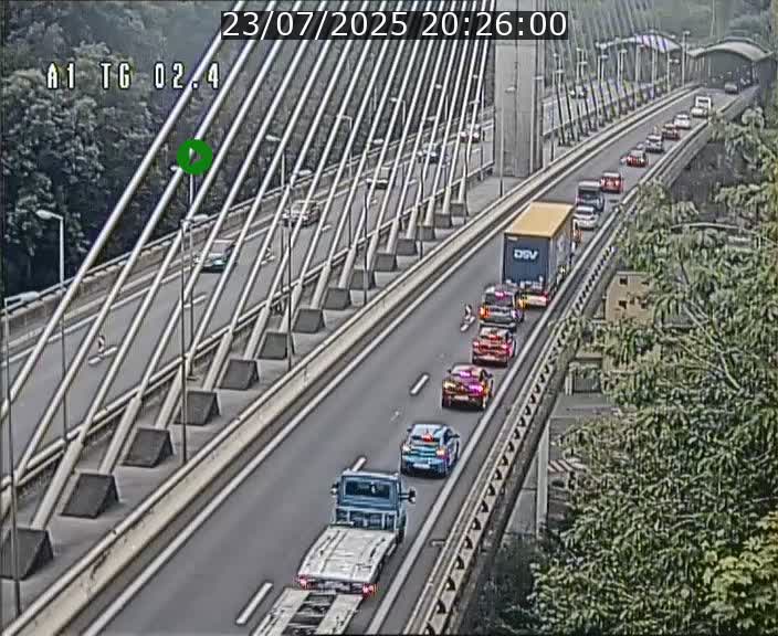 <h2>Traffic live webcam Luxembourg Sandweiler - A1 direction Luxembourg-ville - BK 2.4</h2>