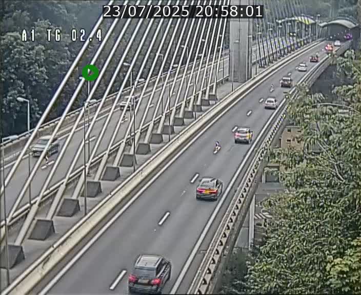 <h2>Traffic live webcam Luxembourg Sandweiler - A1 direction Luxembourg-ville - BK 2.4</h2>