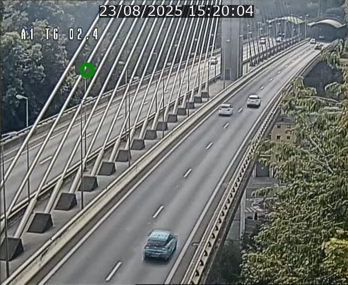 <h2>Traffic live webcam Luxembourg Sandweiler - A1 direction Luxembourg-ville - BK 2.4</h2>