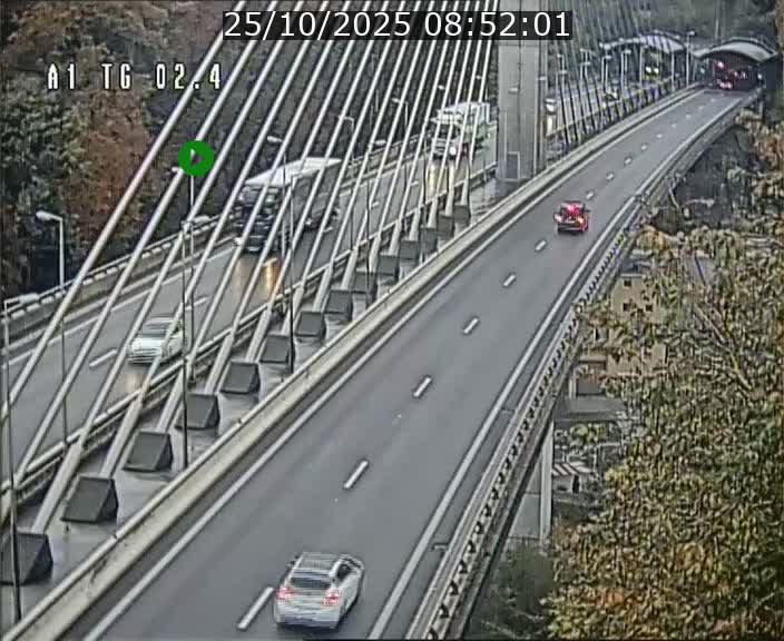Traffic live webcam Luxembourg Sandweiler - A1 direction Luxembourg-ville - BK 2.4