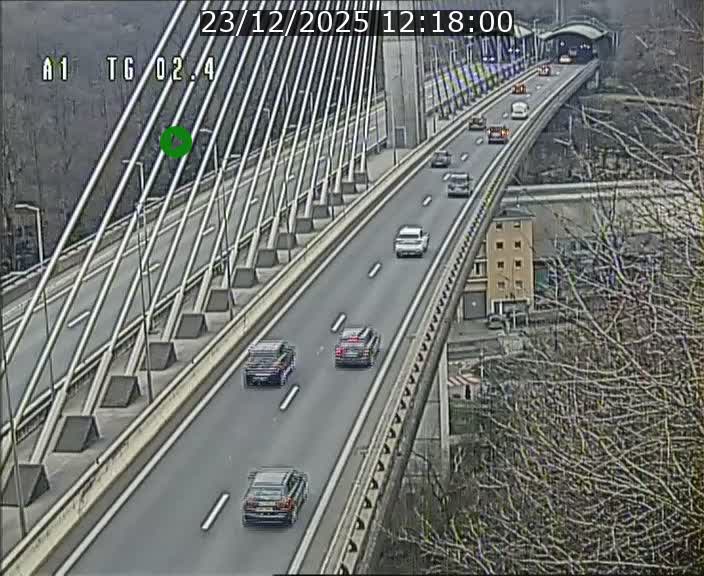 <h2>Traffic live webcam Luxembourg Sandweiler - A1 direction Luxembourg-ville - BK 2.4</h2>