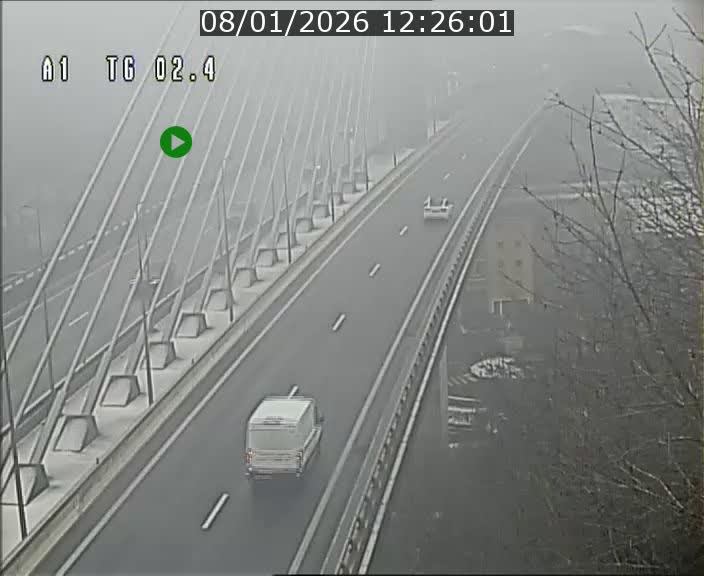 Traffic live webcam Luxembourg Sandweiler - A1 direction Luxembourg-ville - BK 2.4