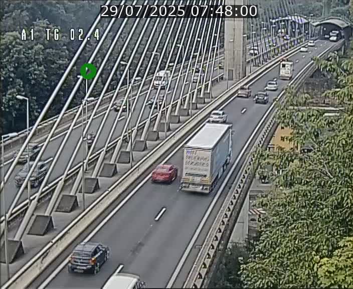 <h2>Traffic live webcam Luxembourg Sandweiler - A1 direction Luxembourg-ville - BK 2.4</h2>