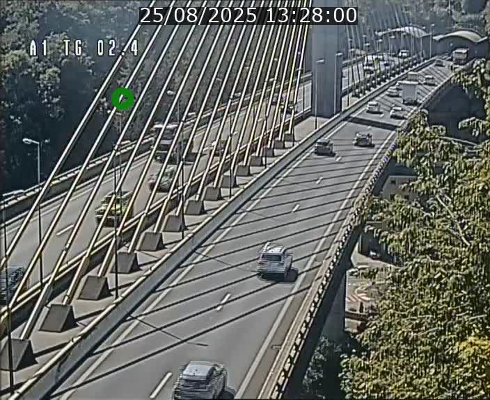 <h2>Traffic live webcam Luxembourg Sandweiler - A1 direction Luxembourg-ville - BK 2.4</h2>