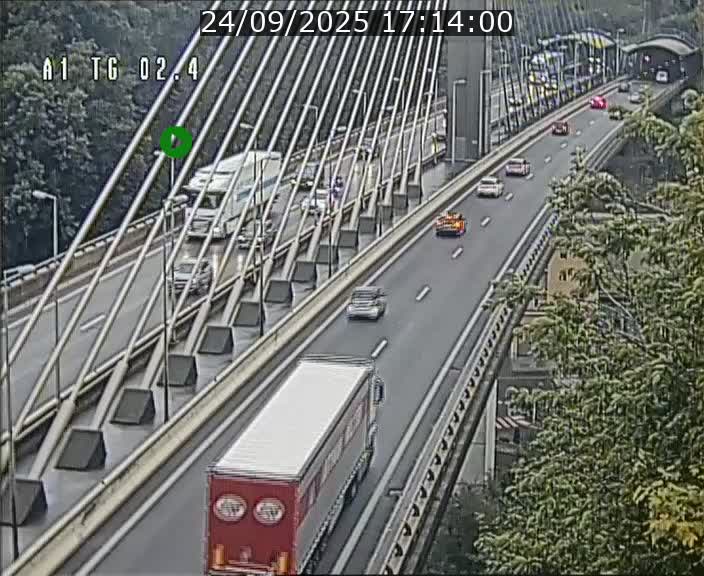<h2>Traffic live webcam Luxembourg Sandweiler - A1 direction Luxembourg-ville - BK 2.4</h2>