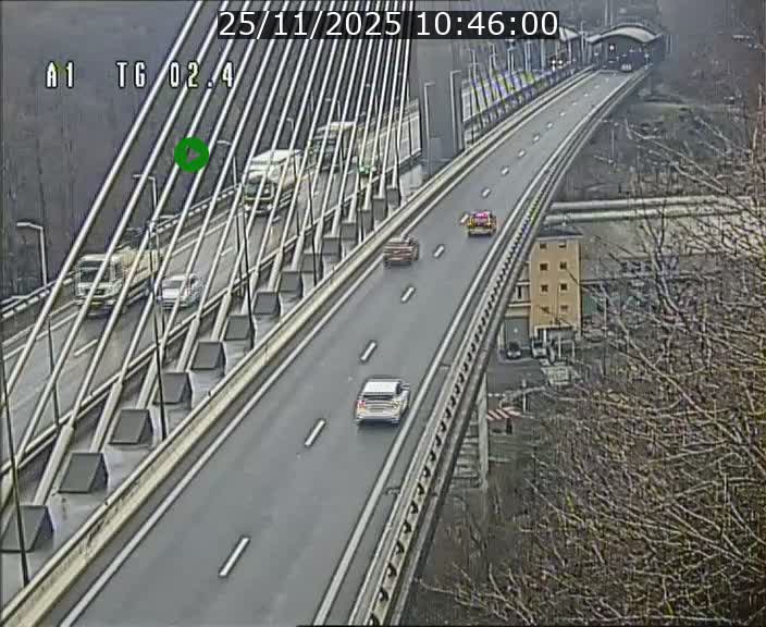 <h2>Traffic live webcam Luxembourg Sandweiler - A1 direction Luxembourg-ville - BK 2.4</h2>