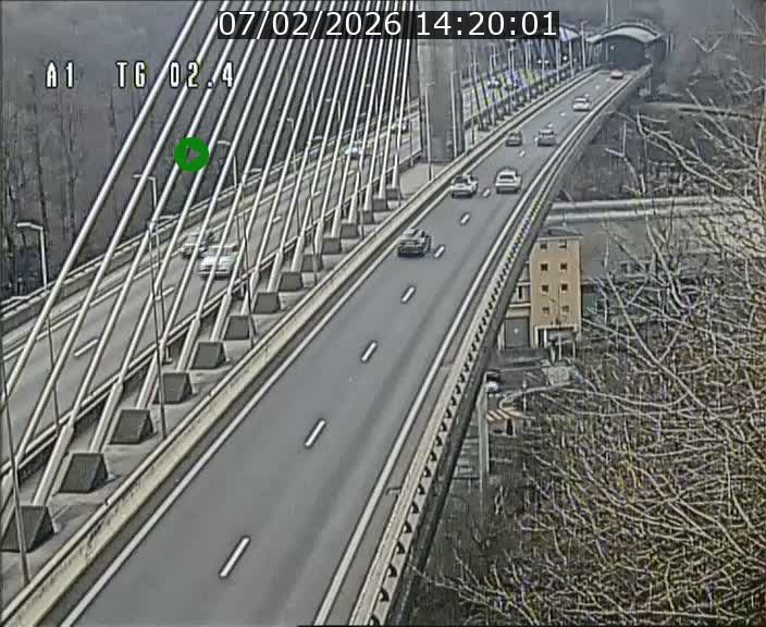 <h2>Traffic live webcam Luxembourg Sandweiler - A1 direction Luxembourg-ville - BK 2.4</h2>
