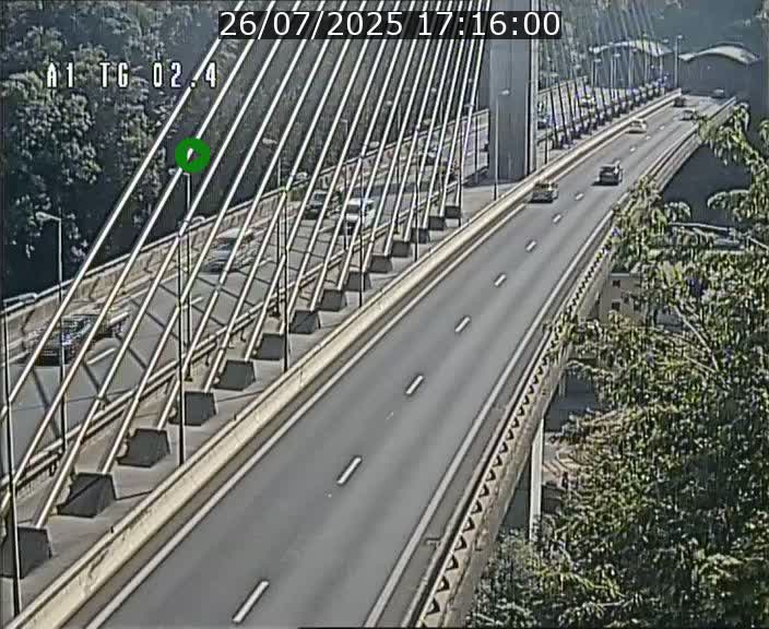 <h2>Traffic live webcam Luxembourg Sandweiler - A1 direction Luxembourg-ville - BK 2.4</h2>
