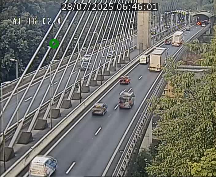 <h2>Traffic live webcam Luxembourg Sandweiler - A1 direction Luxembourg-ville - BK 2.4</h2>