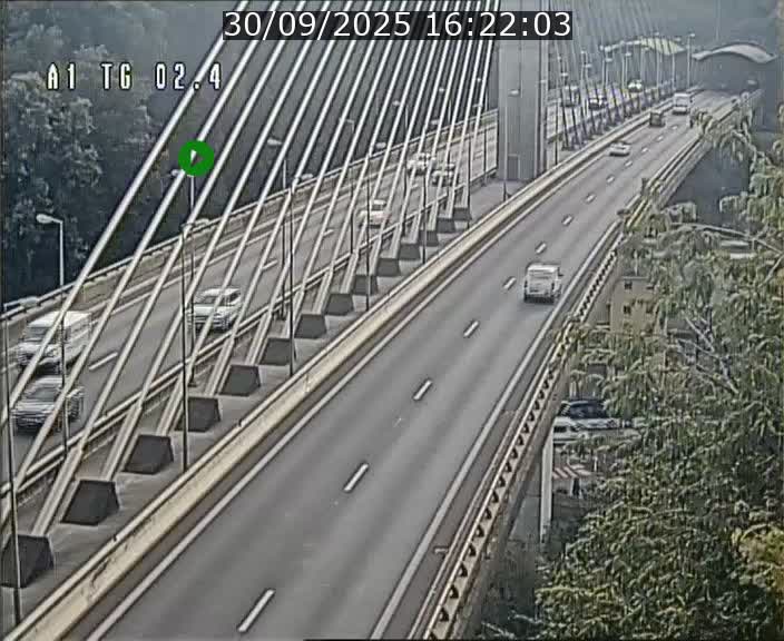 <h2>Traffic live webcam Luxembourg Sandweiler - A1 direction Luxembourg-ville - BK 2.4</h2>