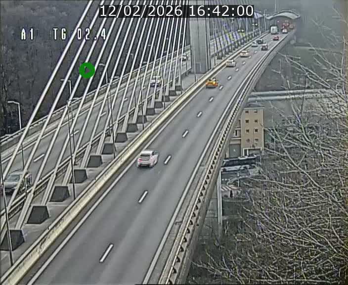 <h2>Traffic live webcam Luxembourg Sandweiler - A1 direction Luxembourg-ville - BK 2.4</h2>