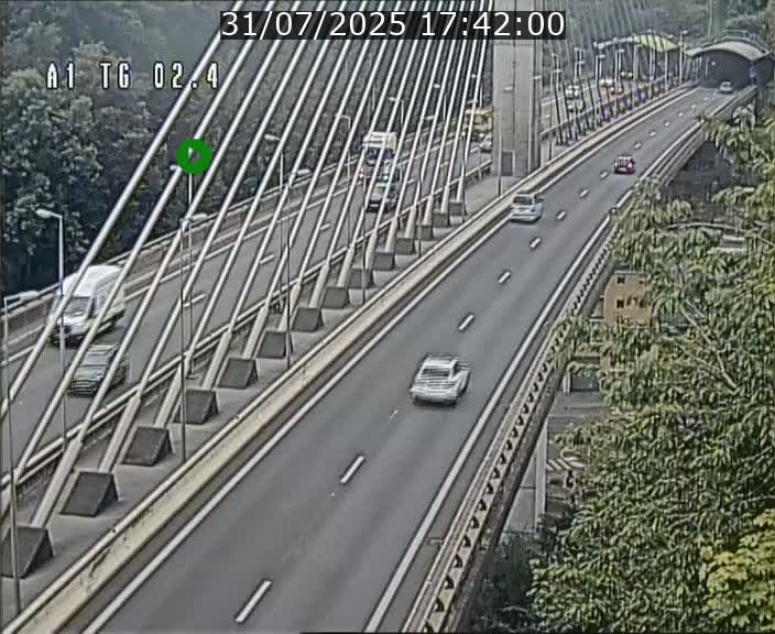 <h2>Traffic live webcam Luxembourg Sandweiler - A1 direction Luxembourg-ville - BK 2.4</h2>
