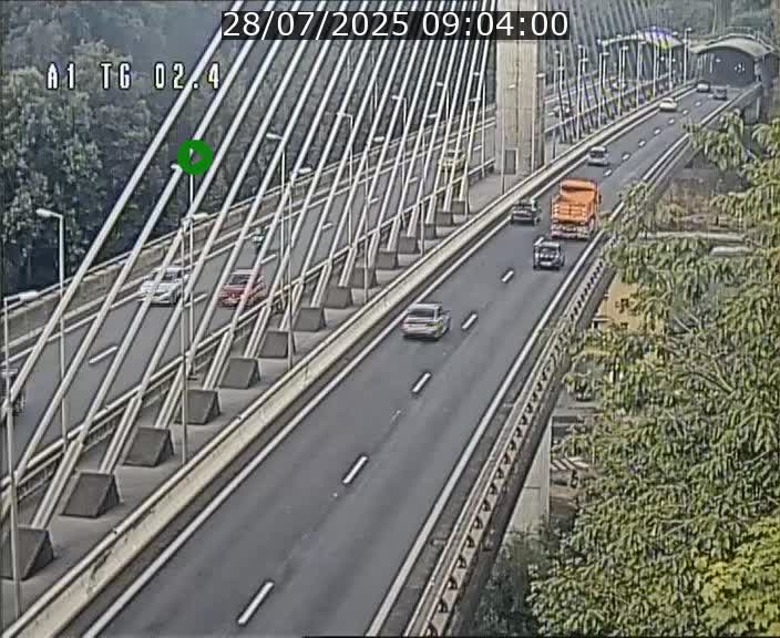 <h2>Traffic live webcam Luxembourg Sandweiler - A1 direction Luxembourg-ville - BK 2.4</h2>