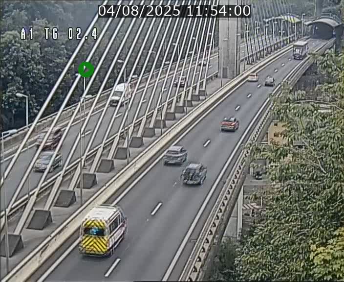 <h2>Traffic live webcam Luxembourg Sandweiler - A1 direction Luxembourg-ville - BK 2.4</h2>