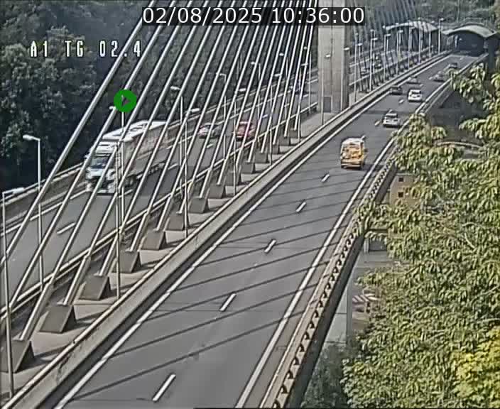 <h2>Traffic live webcam Luxembourg Sandweiler - A1 direction Luxembourg-ville - BK 2.4</h2>