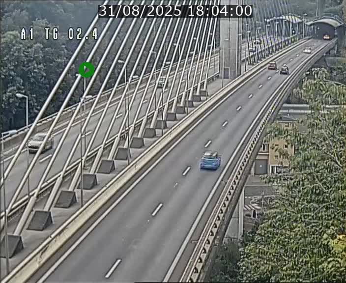 <h2>Traffic live webcam Luxembourg Sandweiler - A1 direction Luxembourg-ville - BK 2.4</h2>