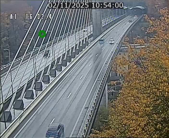 <h2>Traffic live webcam Luxembourg Sandweiler - A1 direction Luxembourg-ville - BK 2.4</h2>