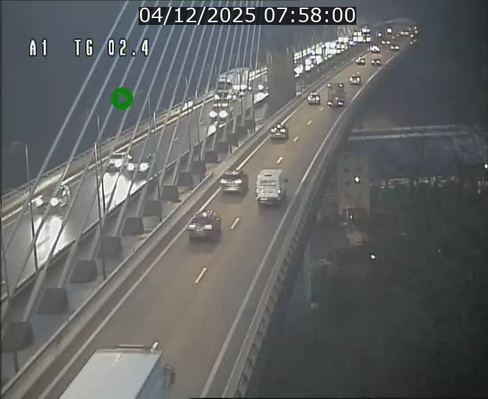 <h2>Traffic live webcam Luxembourg Sandweiler - A1 direction Luxembourg-ville - BK 2.4</h2>