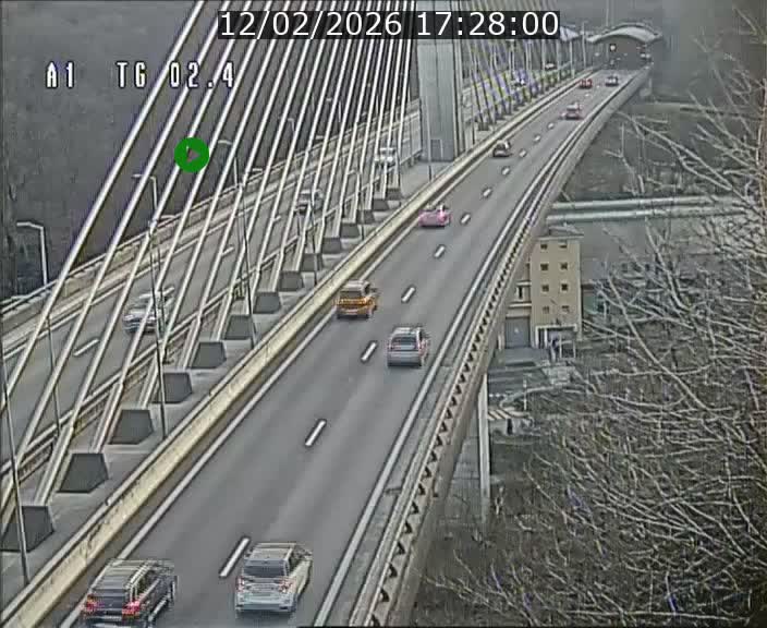 <h2>Traffic live webcam Luxembourg Sandweiler - A1 direction Luxembourg-ville - BK 2.4</h2>