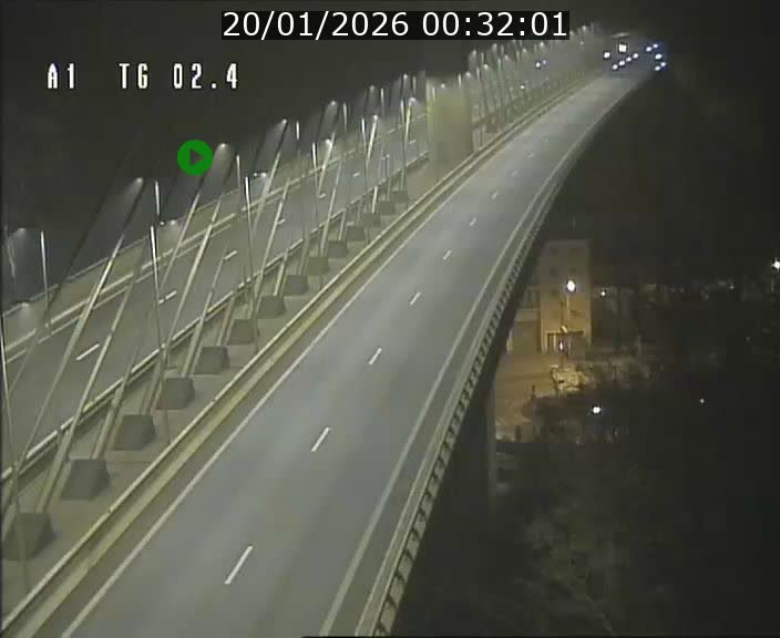 <h2>Traffic live webcam Luxembourg Sandweiler - A1 direction Luxembourg-ville - BK 2.4</h2>