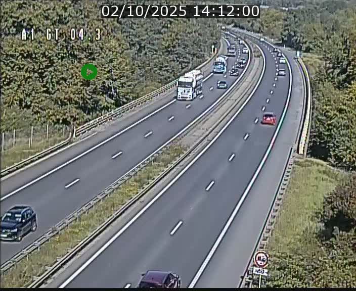 <h2>Traffic live webcam Luxembourg Itzig - A1 direction Sandweiler - BK 4.3</h2>