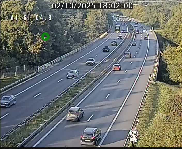 <h2>Traffic live webcam Luxembourg Itzig - A1 direction Sandweiler - BK 4.3</h2>