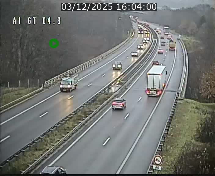<h2>Traffic live webcam Luxembourg Itzig - A1 direction Sandweiler - BK 4.3</h2>