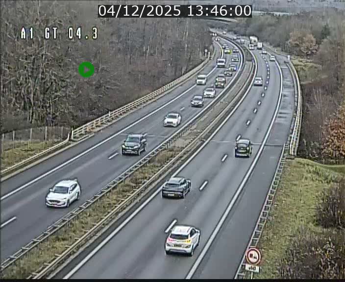 <h2>Traffic live webcam Luxembourg Itzig - A1 direction Sandweiler - BK 4.3</h2>