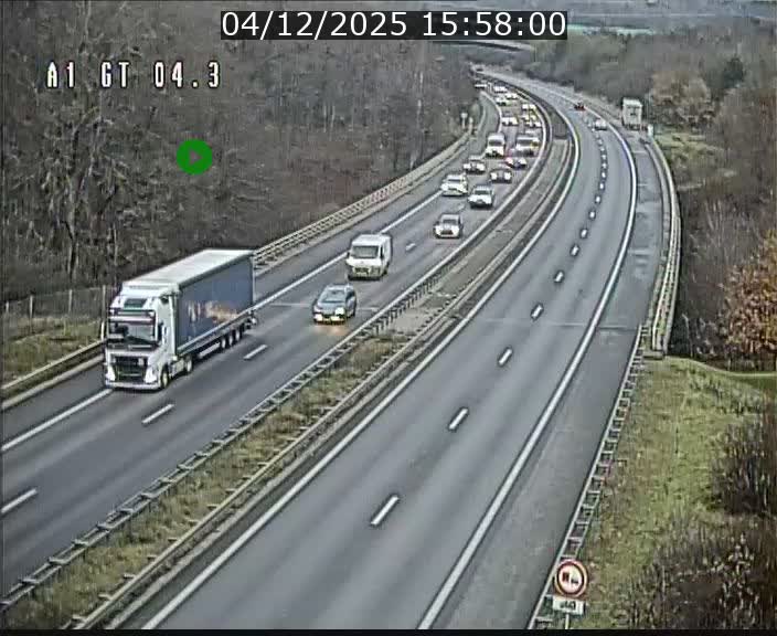 <h2>Traffic live webcam Luxembourg Itzig - A1 direction Sandweiler - BK 4.3</h2>