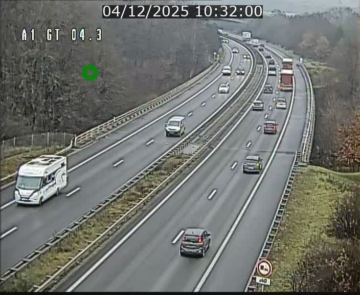 <h2>Traffic live webcam Luxembourg Itzig - A1 direction Sandweiler - BK 4.3</h2>