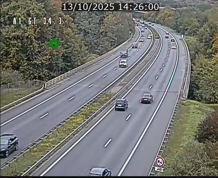 <h2>Traffic live webcam Luxembourg Itzig - A1 direction Sandweiler - BK 4.3</h2>
