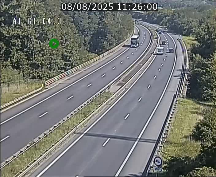 <h2>Traffic live webcam Luxembourg Itzig - A1 direction Sandweiler - BK 4.3</h2>