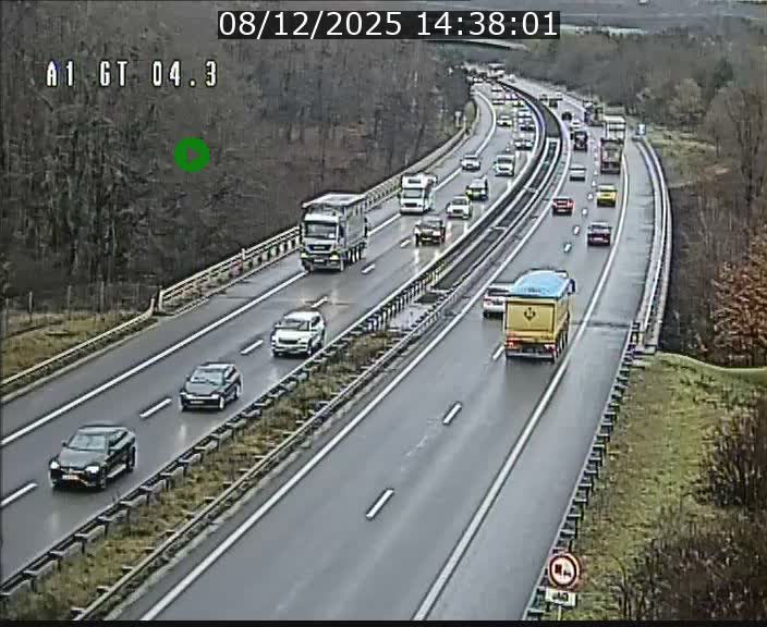<h2>Traffic live webcam Luxembourg Itzig - A1 direction Sandweiler - BK 4.3</h2>