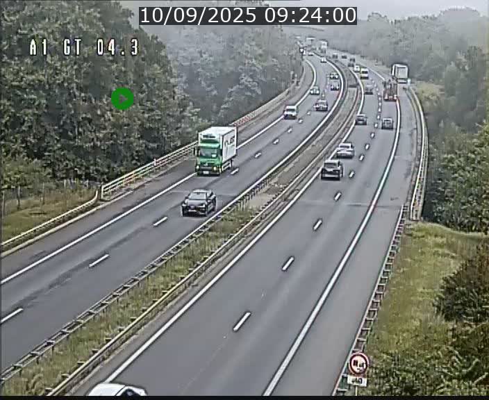 <h2>Traffic live webcam Luxembourg Itzig - A1 direction Sandweiler - BK 4.3</h2>