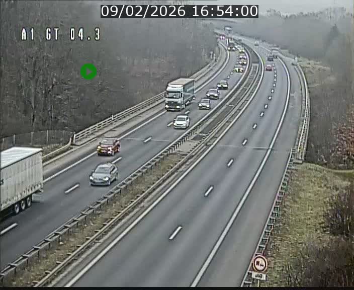 <h2>Traffic live webcam Luxembourg Itzig - A1 direction Sandweiler - BK 4.3</h2>