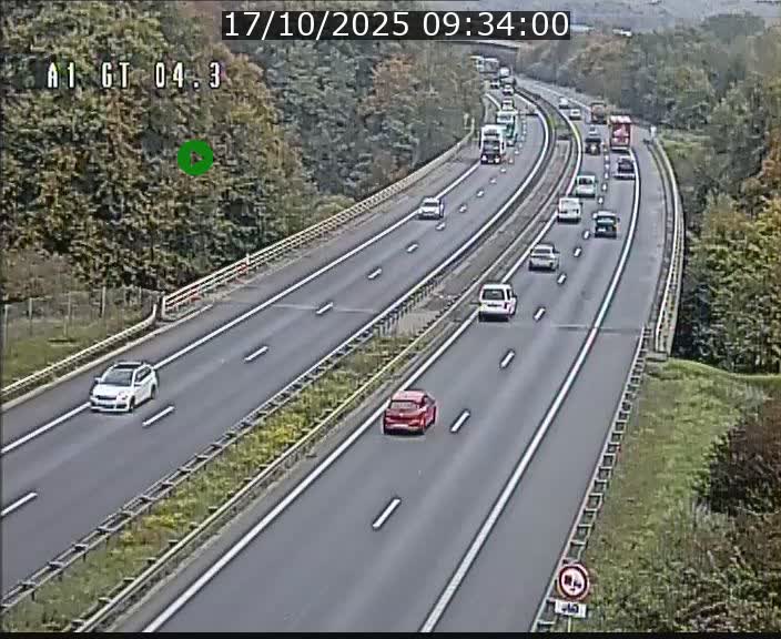 <h2>Traffic live webcam Luxembourg Itzig - A1 direction Sandweiler - BK 4.3</h2>