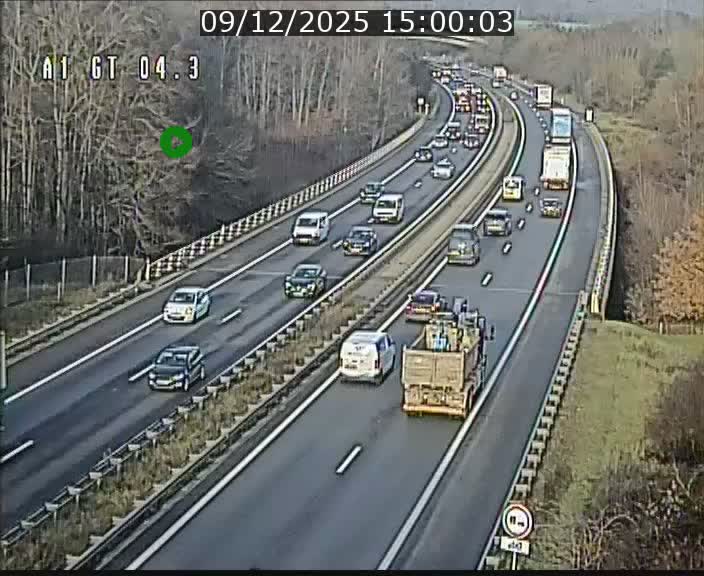 <h2>Traffic live webcam Luxembourg Itzig - A1 direction Sandweiler - BK 4.3</h2>