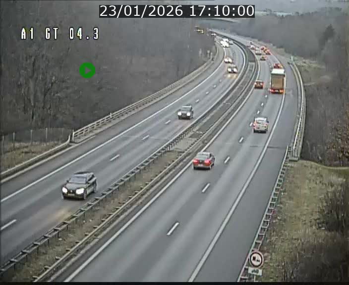 <h2>Traffic live webcam Luxembourg Itzig - A1 direction Sandweiler - BK 4.3</h2>