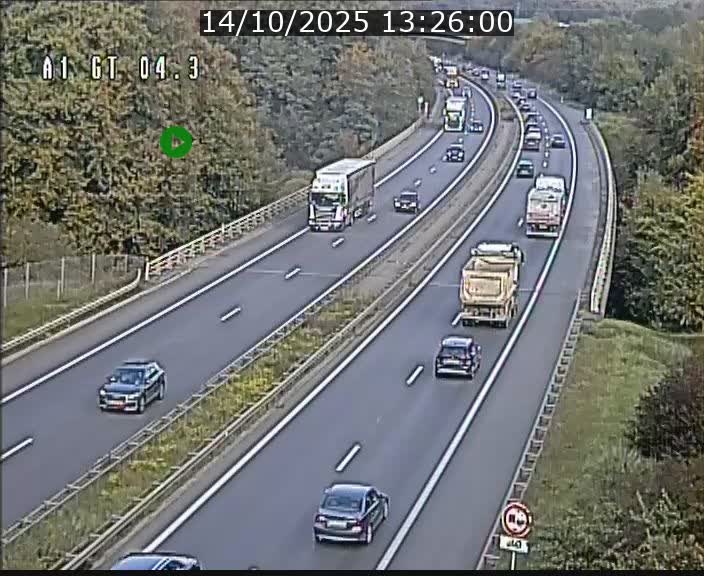 <h2>Traffic live webcam Luxembourg Itzig - A1 direction Sandweiler - BK 4.3</h2>