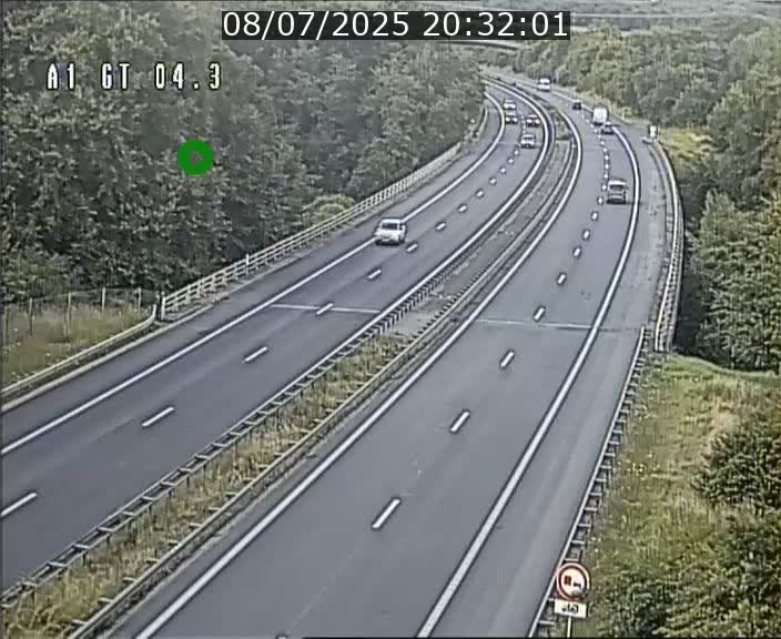 Traffic live webcam Luxembourg Itzig - A1 direction Sandweiler - BK 4.3