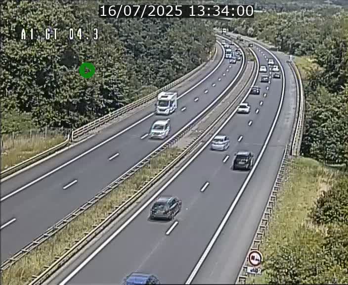 Traffic live webcam Luxembourg Itzig - A1 direction Sandweiler - BK 4.3
