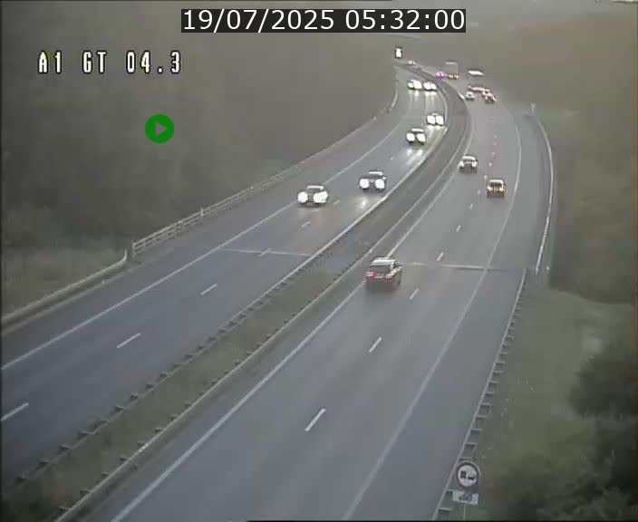 Traffic live webcam Luxembourg Itzig - A1 direction Sandweiler - BK 4.3