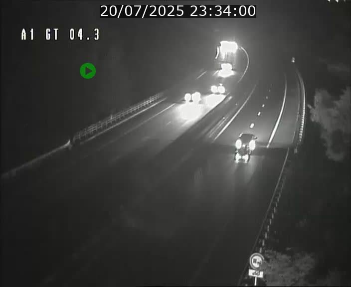Traffic live webcam Luxembourg Itzig - A1 direction Sandweiler - BK 4.3